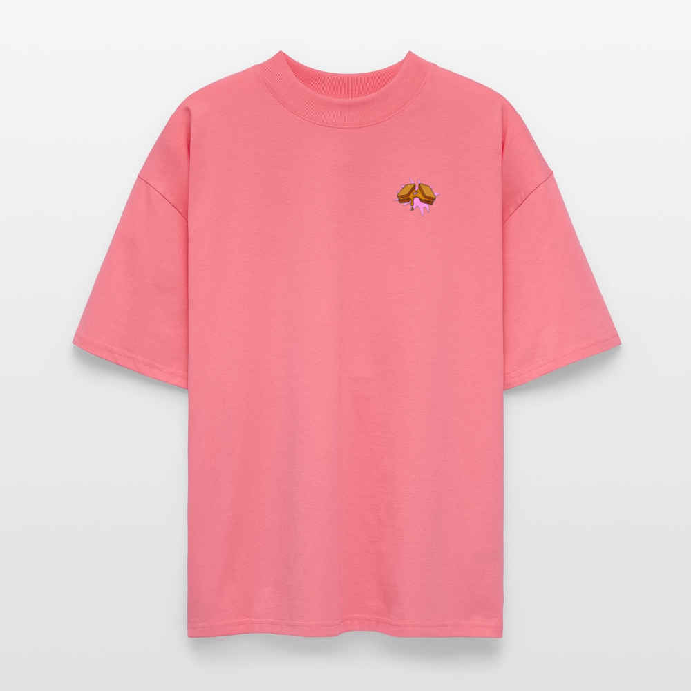 Lustiges Gym Shirt "Pull Day – Stretch Your Limits" | Premium Organic Oversized Shirt (Unisex) | Fitness & Gym Streatwear - Pink 