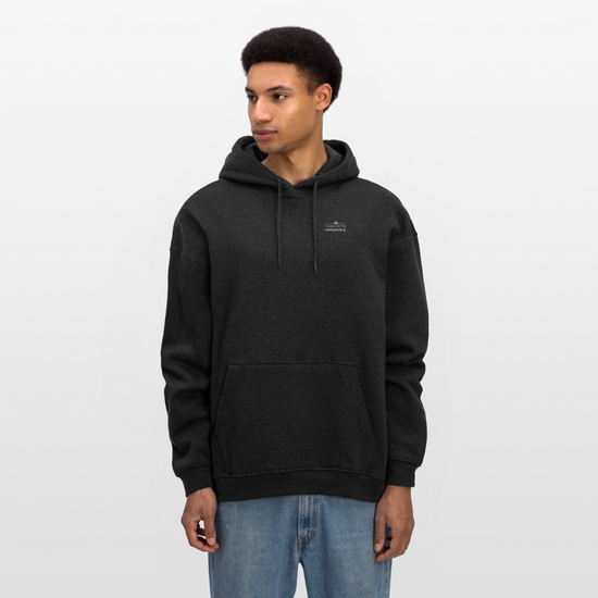 Motivierender Oversized Unisex Hoodie in Premium Qualität | Engineered For Extremes - Anthrazit