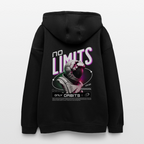 NO LIMITS Oversized Hoodie | Astronaut Design für Space-Fans - Schwarz