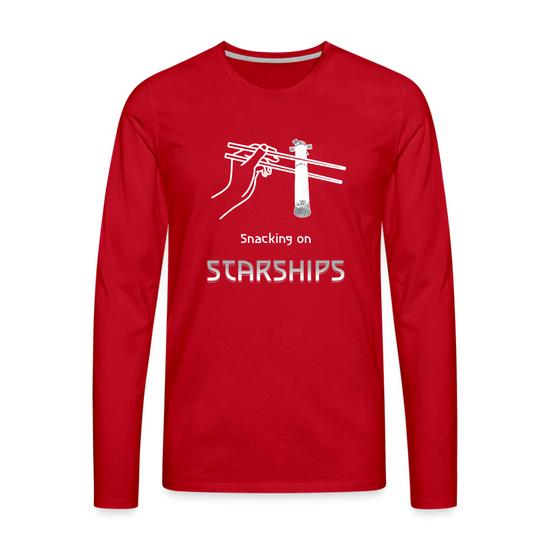 Snacking on Starships - Premium Long Sleeve - Rot