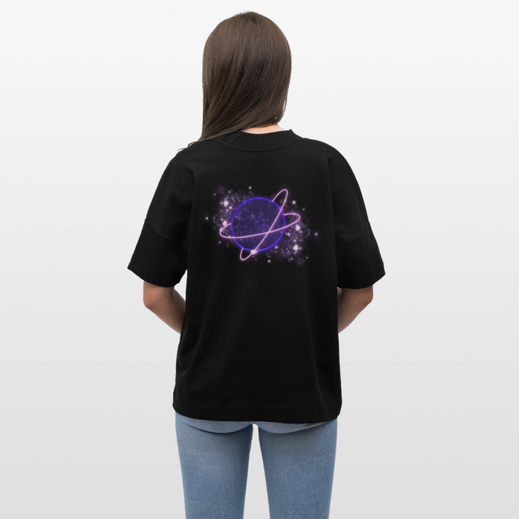 Galactic Romance - Premium Organic Oversized Shirt - Schwarz