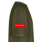 REMOVE BEFORE LIFT-OFF Shirt – Oversized Shirt mit Aviation & Gym Design (Unisex)| 100% Bio-Baumwolle - Khaki