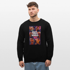 GTA VI Sweatshirt "Grand Theft Anabolic" – Organic Fitness Pullover im Retro Comic Look - Schwarz