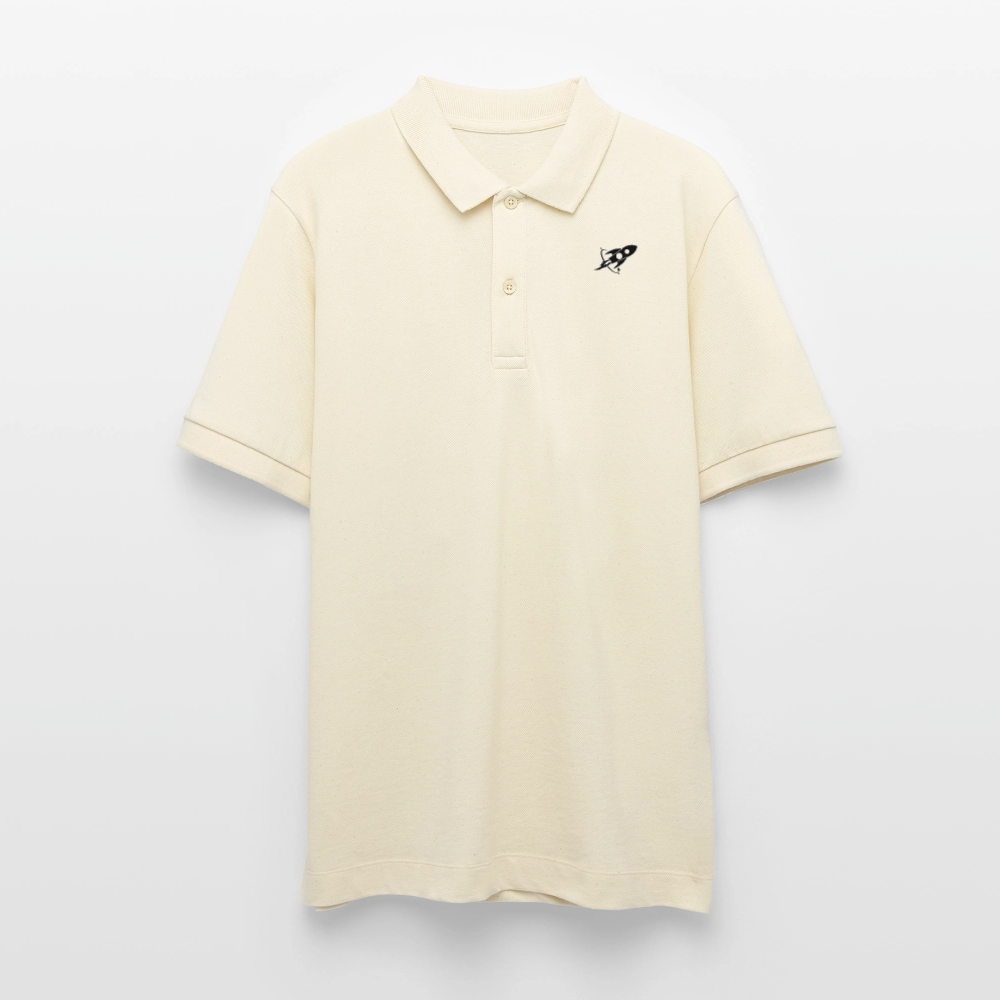 Rocke Woman Luise Raketen-Poloshirt | 100% Bio-Baumwolle im Unisex-Schnitt - Weißgrau