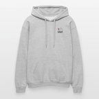 Softstyle Hoodie „Blumen gegen Burnout“ | Midweight, Unisex, Brustprint - Hellgrau meliert