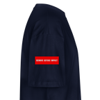 REMOVE BEFORE LIFT-OFF Shirt – Oversized Shirt mit Aviation & Gym Design (Unisex)| 100% Bio-Baumwolle - Navy