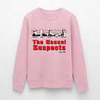 The Usual Suspects Sweatshirt – Bio Unisex Pullover mit Physiker-Frontprint im Retro-Stil - Hellrosa