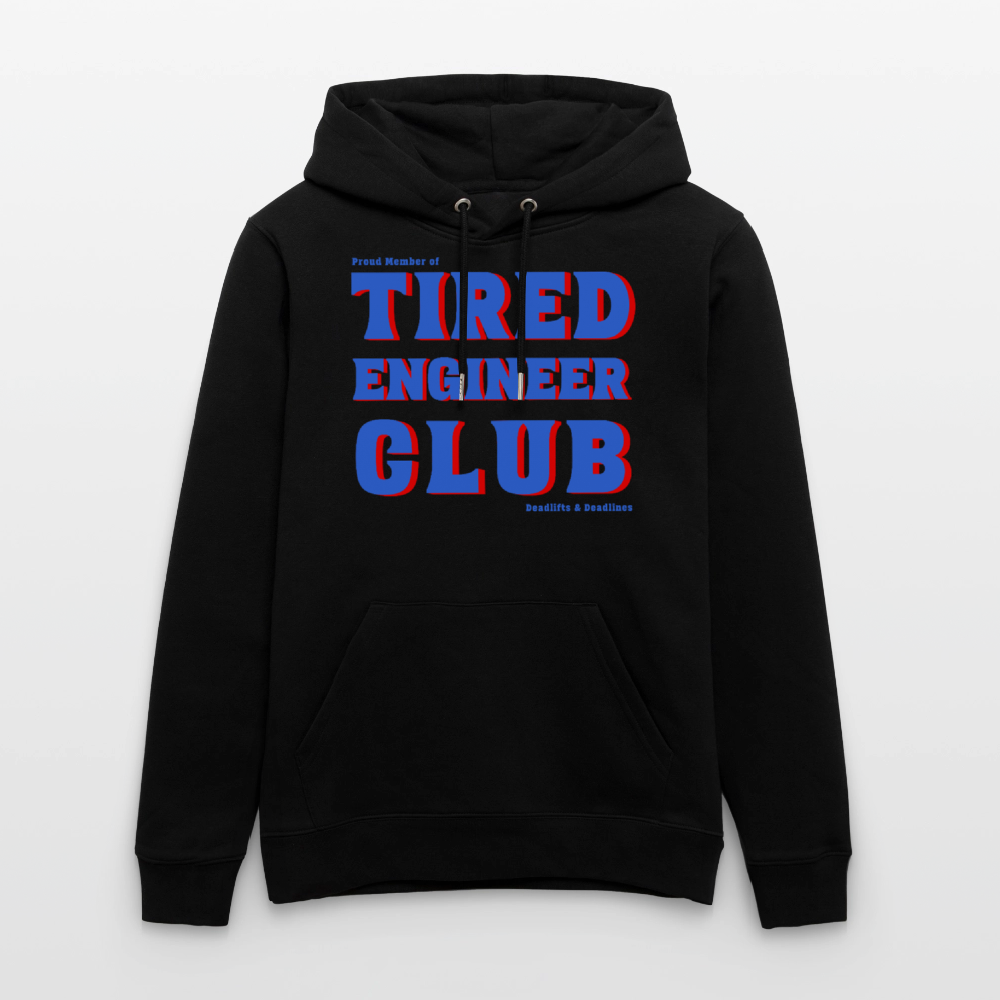 Engineer Hoodie Unisex - Tired Engineer Club Bio Hoodie | Planet Pioneers - Schwarz