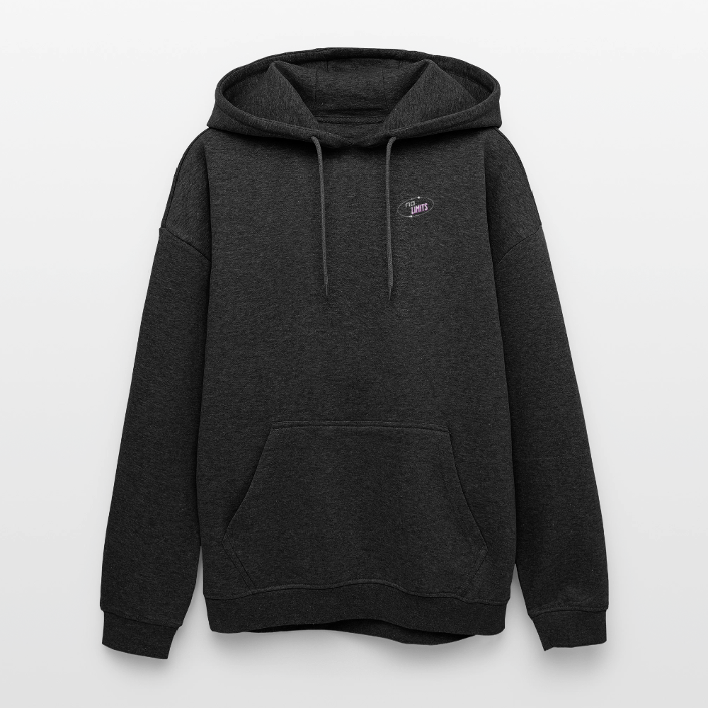 NO LIMITS Oversized Hoodie | Astronaut Design für Space-Fans - Anthrazit