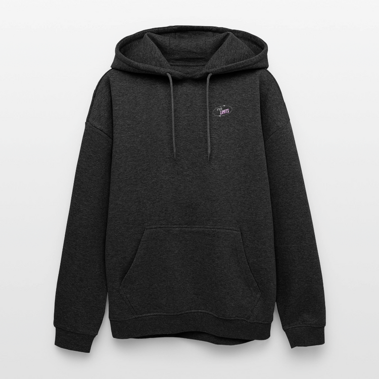 NO LIMITS Oversized Hoodie | Astronaut Design für Space-Fans - Anthrazit
