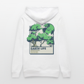 Unisex Organic Hoodie „EARTH LIFE“ | Nachhaltiger Kapuzenpullover mit Natur-Statement aus Bio-Baumwolle - Weiß