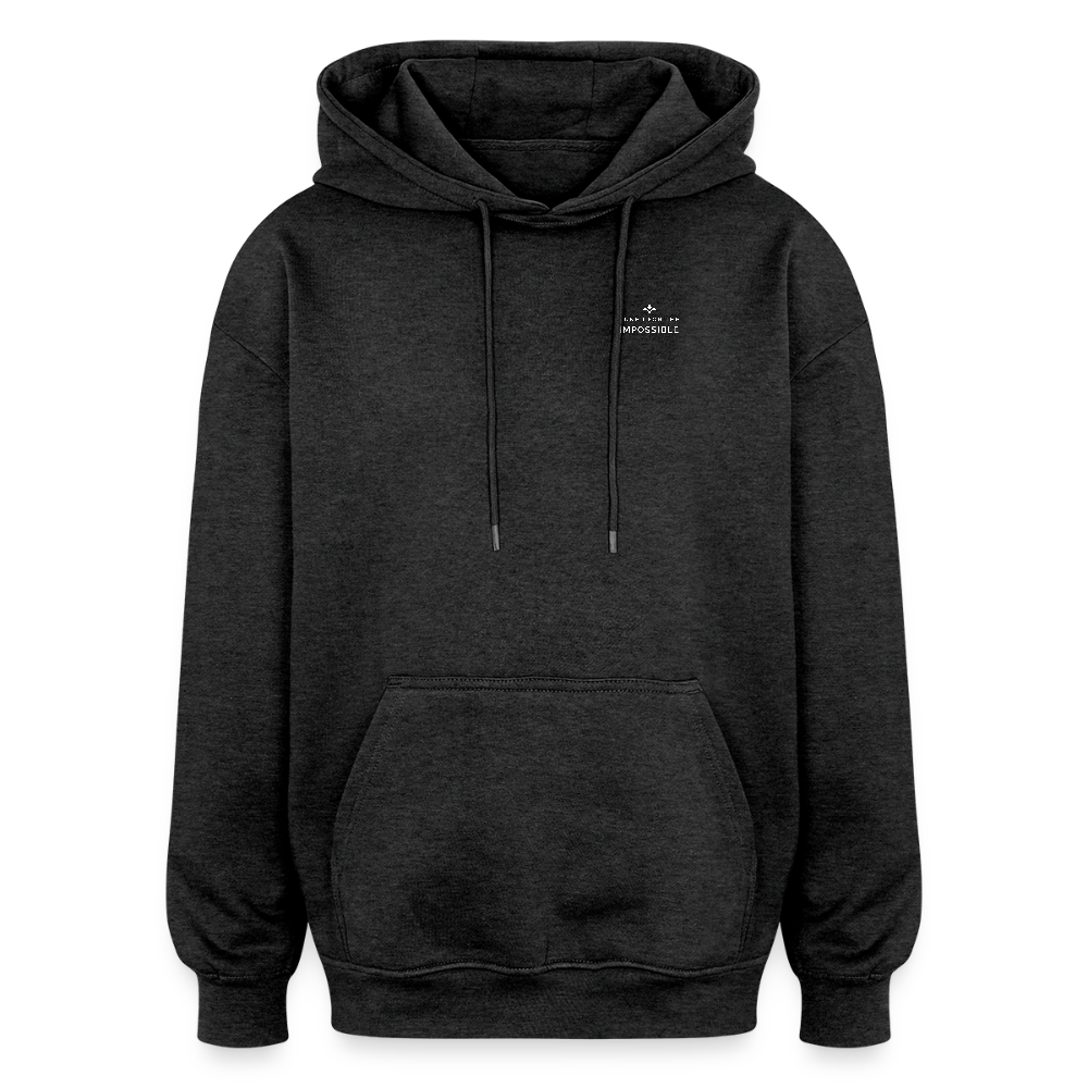 Motivierender Oversized Unisex Hoodie in Premium Qualität | Engineered For Extremes - Anthrazit