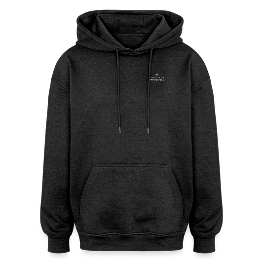Motivierender Oversized Unisex Hoodie in Premium Qualität | Engineered For Extremes - Anthrazit