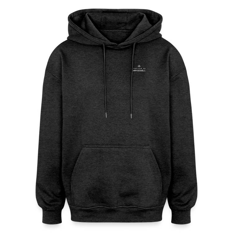 Motivierender Oversized Unisex Hoodie in Premium Qualität | Engineered For Extremes - Anthrazit