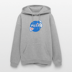 NASA Pizza Fusion Hoodie | Premium Oversized Hoodie mit Space-Pizza-Motiv - Grau meliert