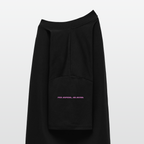 Oversized Shirt Unisex – "Show Me Your Booster Baby" | Space Comic Style | Bio-Baumwolle - Schwarz