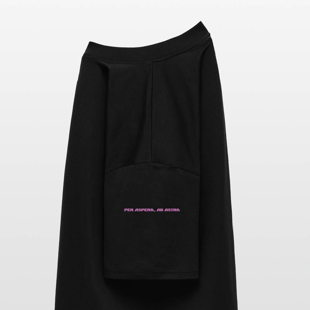 Oversized Shirt Unisex – "Show Me Your Booster Baby" | Space Comic Style | Bio-Baumwolle - Schwarz