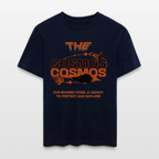 THE COSMOS | Eco‑Friendly Space Cotton Tee | Organic Relaxed Fit T‑Shirt Unisex - Navy