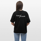 Premium Organic Unisex Oversized Shirt Team XFrame 2 | Stylisches Bodybuilding Shirt - Schwarz