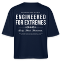 Motivierendes Boxy Shirt for Women | Engineered For Extremes | 100% Bio-Baumwolle - Navy