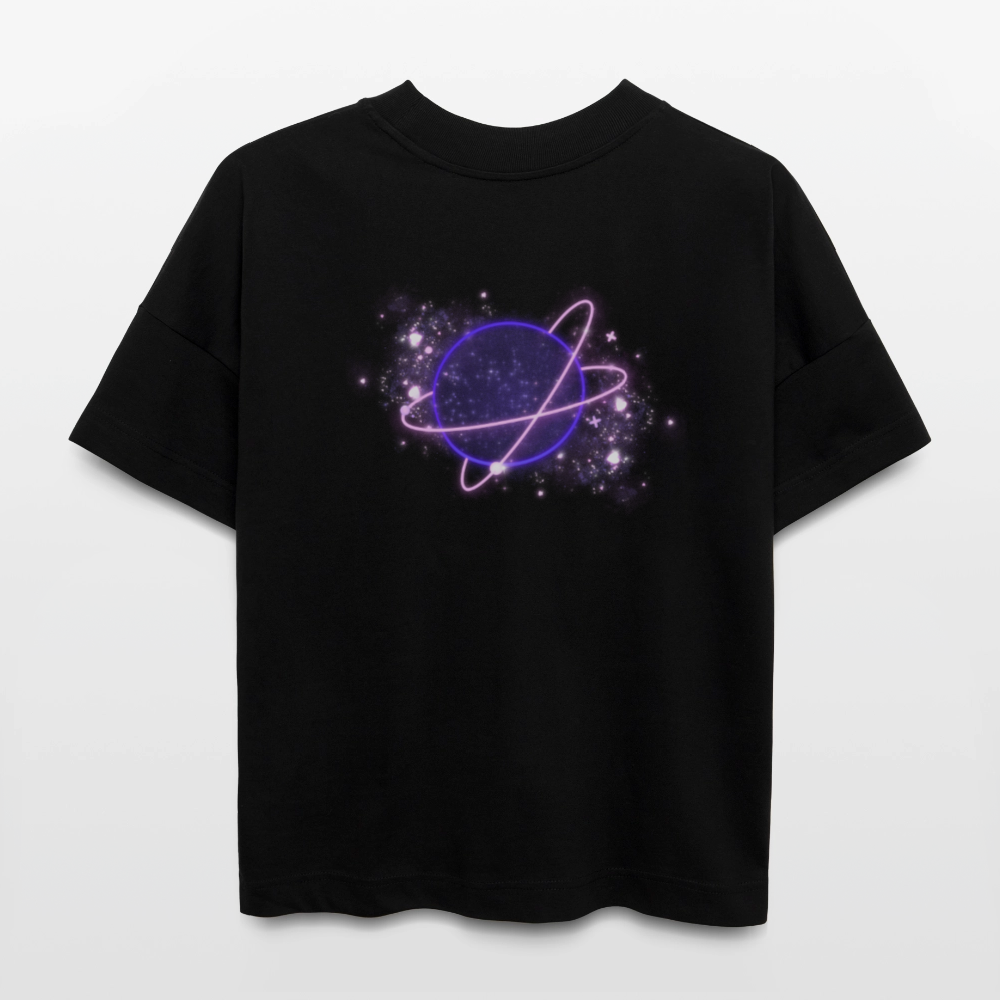 Galactic Romance - Premium Organic Oversized Shirt - Schwarz