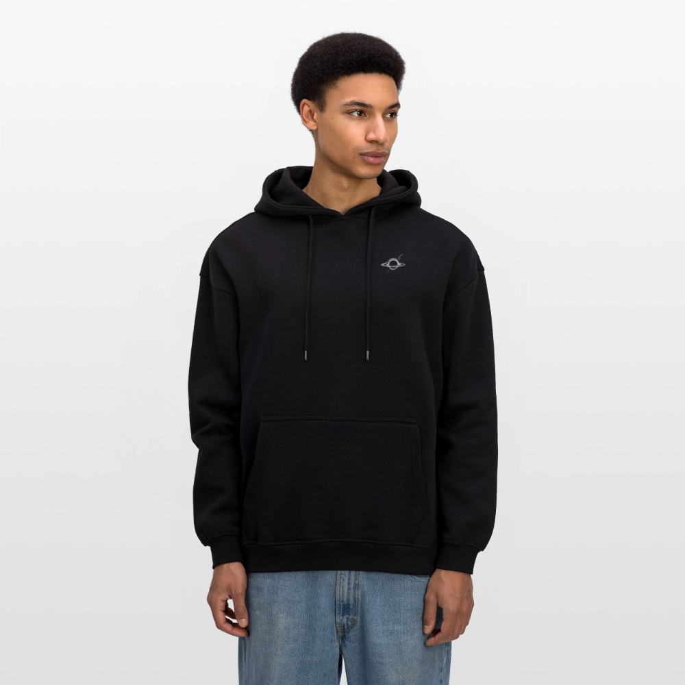 Premium Oversized Hoodie DECAY | Unisex Kapuzenpullover mit Black Hole Design & Backprint - Schwarz