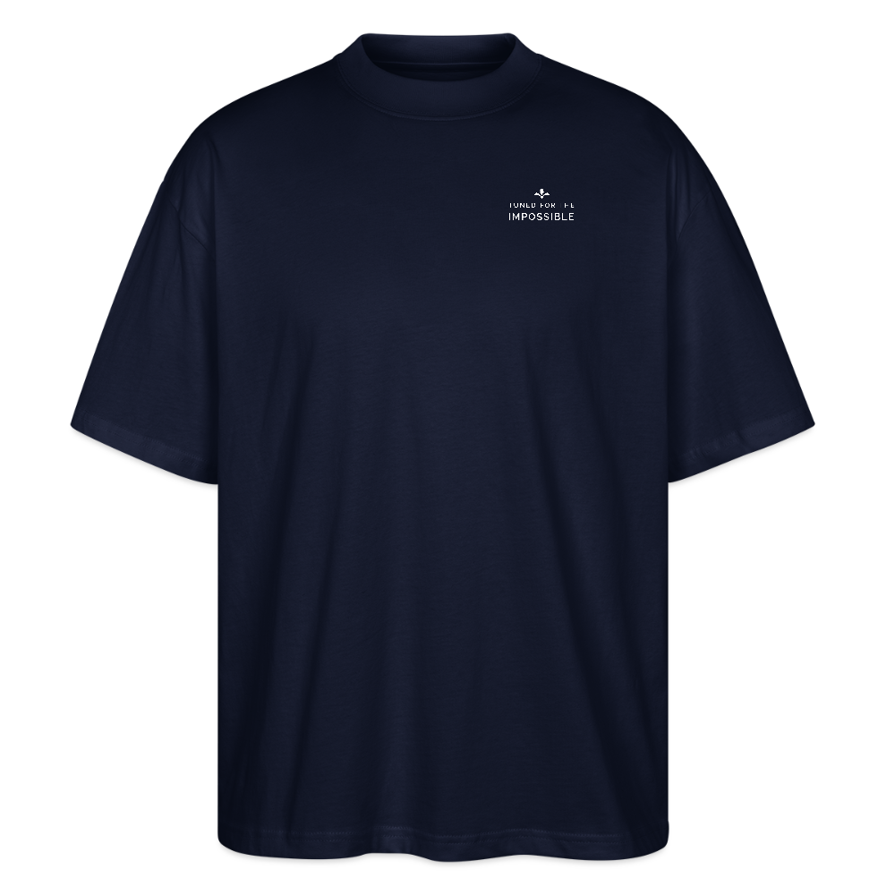 Motivierendes Oversized Shirt | Engineered For Extremes | 100% Bio-Baumwolle - Navy
