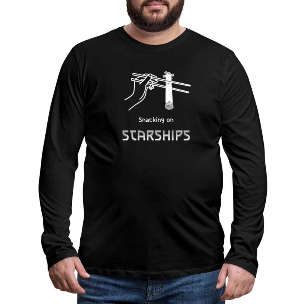 Snacking on Starships - Premium Long Sleeve - Schwarz