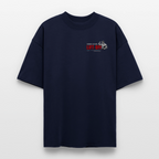 REMOVE BEFORE LIFT-OFF Shirt – Oversized Shirt mit Aviation & Gym Design (Unisex)| 100% Bio-Baumwolle - Navy