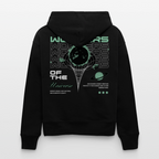 Wonders of the Universe Hoodie – Bio Relaxed Fit Kapuzenpullover mit Retro Space Backprint (Unisex) - Schwarz