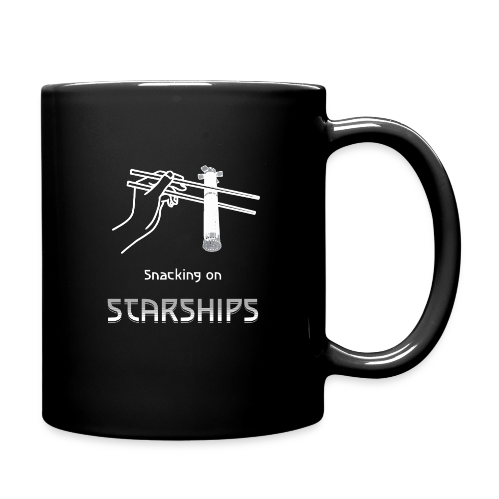 Snacking on Starships - Tasse - Schwarz