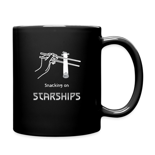 Snacking on Starships - Tasse - Schwarz