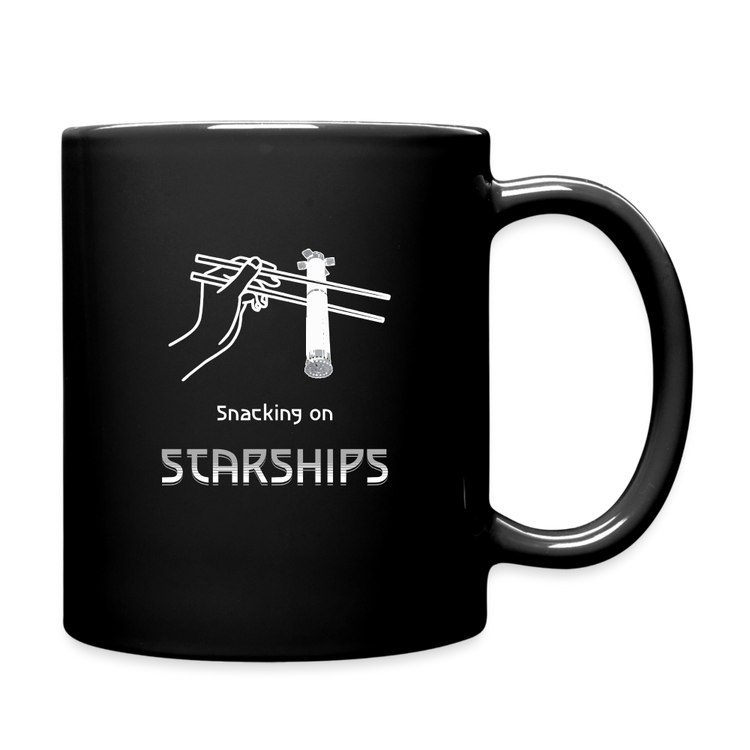 Snacking on Starships - Tasse - Schwarz