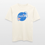 NASA Pizza Fusion T-Shirt | Bio Unisex Shirt im Relaxed Fit mit Space-Pizza-Motiv - Naturweiß 