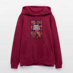 GTA VI Hoodie "Grand Theft Anabolic" – Premium Fitness Oversized Hoodie im Retro Comic Style - Burgunderrot
