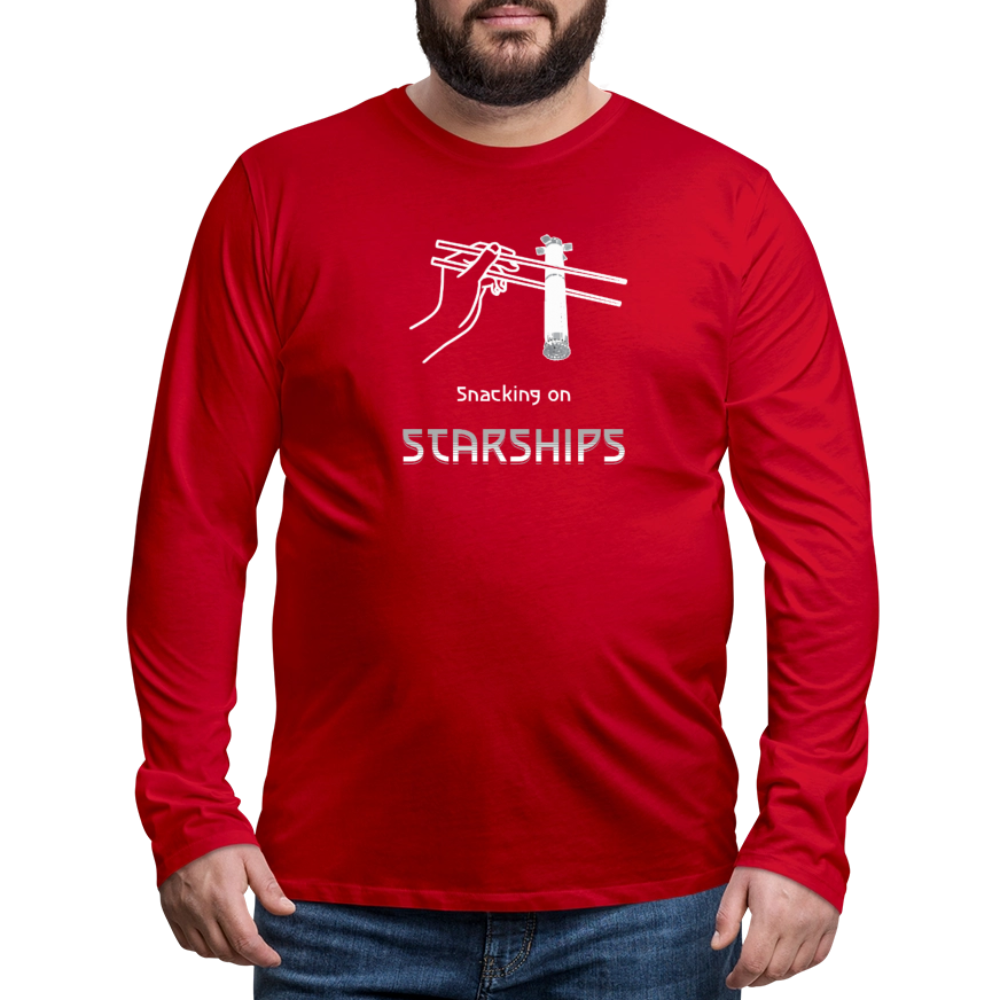 Snacking on Starships - Premium Long Sleeve - Rot