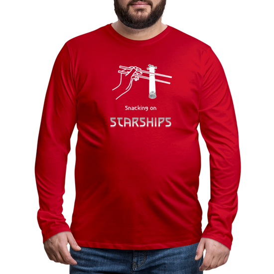 Snacking on Starships - Premium Long Sleeve - Rot