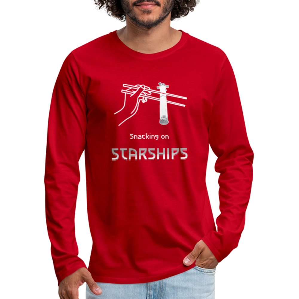 Snacking on Starships - Premium Long Sleeve - Rot