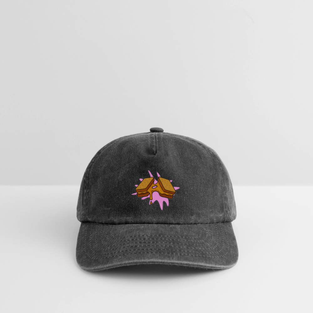 Vintage Cap "Pull Day – Stretch Your Limits" | Fitness Lifestyle Accessoire - Vintage Schwarz