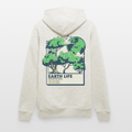 Unisex Organic Hoodie „EARTH LIFE“ | Nachhaltiger Kapuzenpullover mit Natur-Statement aus Bio-Baumwolle - Beige meliert