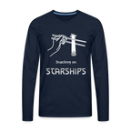 Snacking on Starships - Premium Long Sleeve - Navy