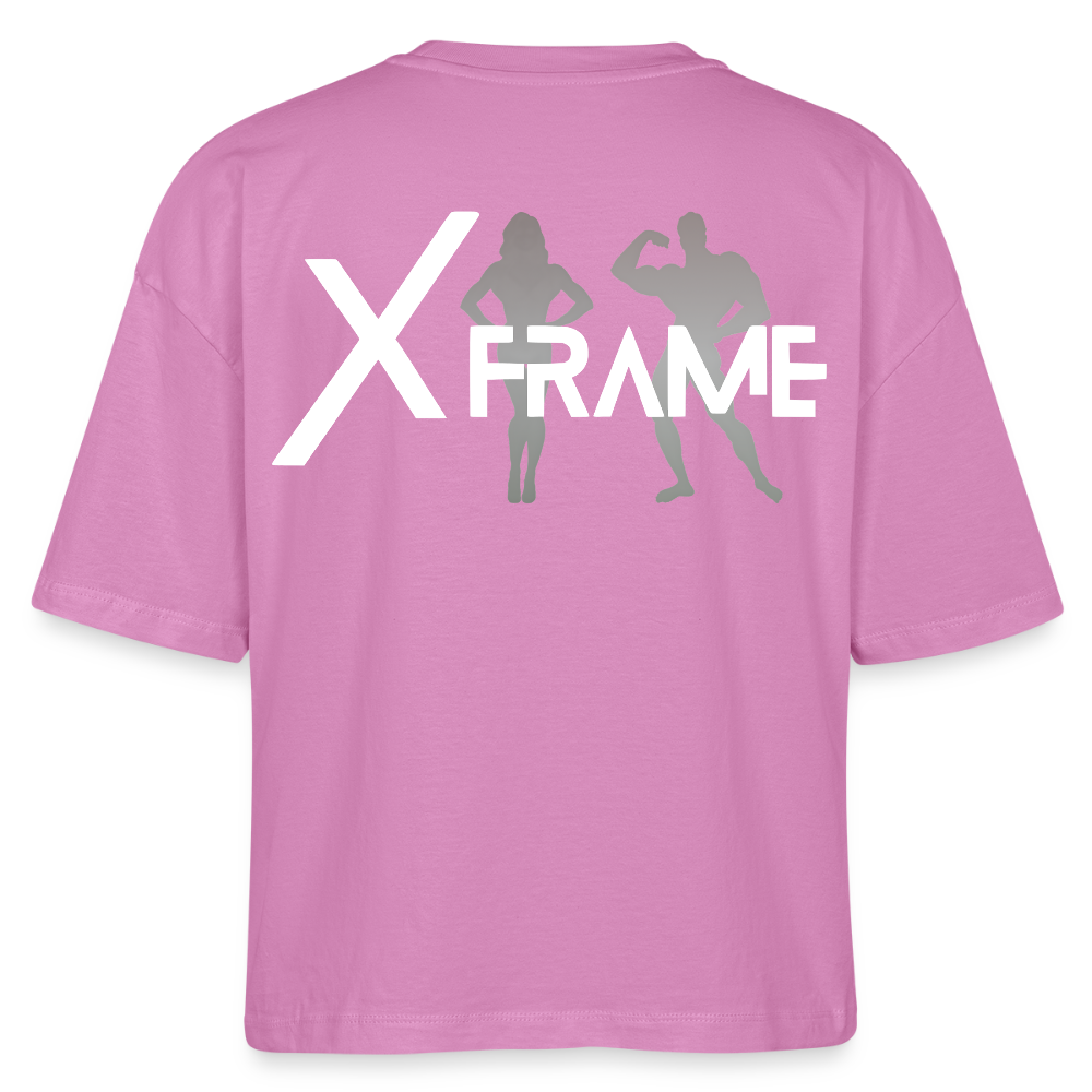 XFRAME Nova Boxy Bio-T-Shirt Damen – Oversized Bio-Shirt mit Fitness-Silhouette - Pink