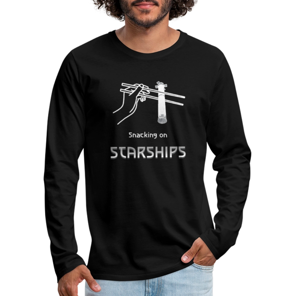 Snacking on Starships - Premium Long Sleeve - Schwarz