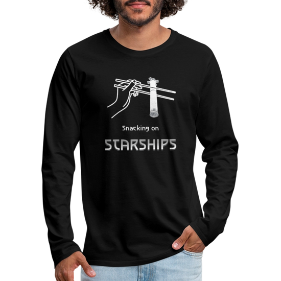 Snacking on Starships - Premium Long Sleeve - Schwarz