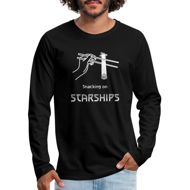 Snacking on Starships - Premium Long Sleeve - Schwarz