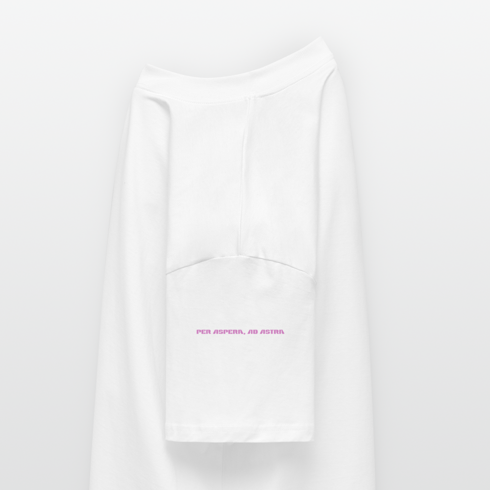 Oversized Shirt Unisex – "Show Me Your Booster Baby" | Space Comic Style | Bio-Baumwolle - Weiß