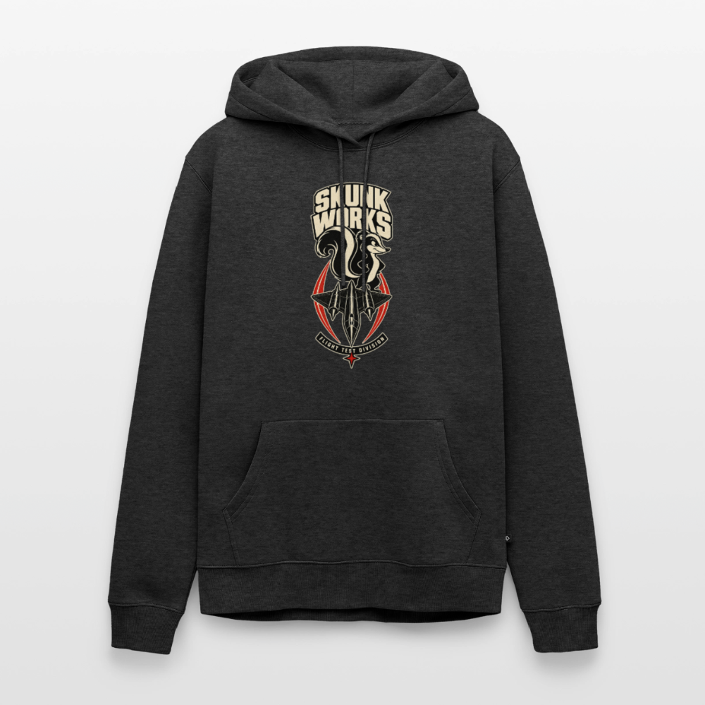 Skunk Works Premium Hoodie | SR-71 Blackbird Black Projects - Anthrazit meliert