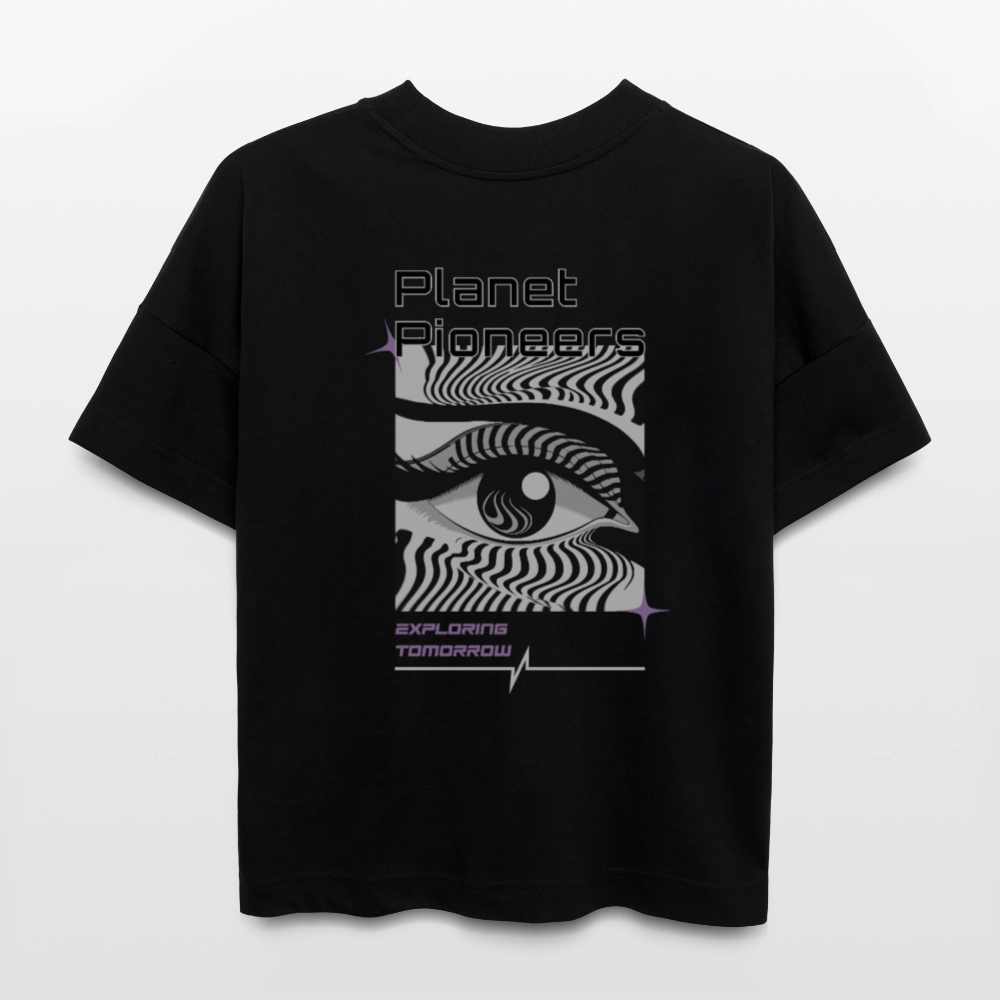 Exploring Tomorrow - Oversized Bio-T-Shirt (Dark) - Schwarz