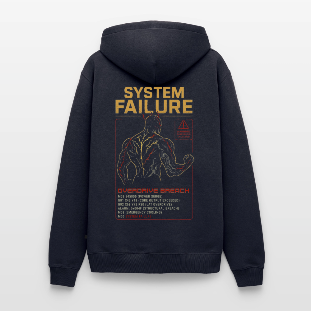 Premium Unisex Hoodie System Failure | Dystopischer Sci-Fi Print - Navy
