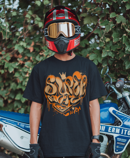 ORANGE & GREEN-BLUE 'Supermoto' @Luba - Premium T-Shirt (Unisex)